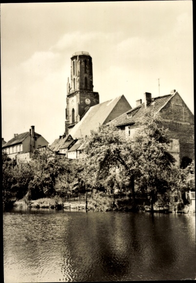 Ak Rathenow im Havelland, aan de sluisgraaf