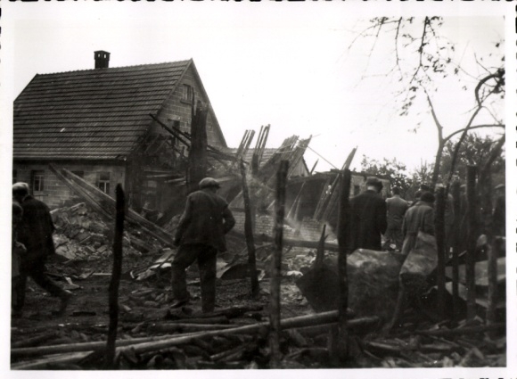 Foto Poppenroth Bad Kissingen Unterfranken Bayern, Urstätte des Brandes 1934