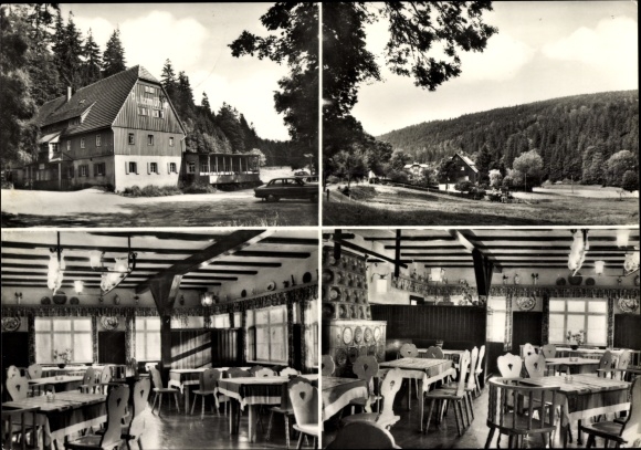Postcard Oberpöbel Dippoldiswalde Sachsen, Putzmühle, interior