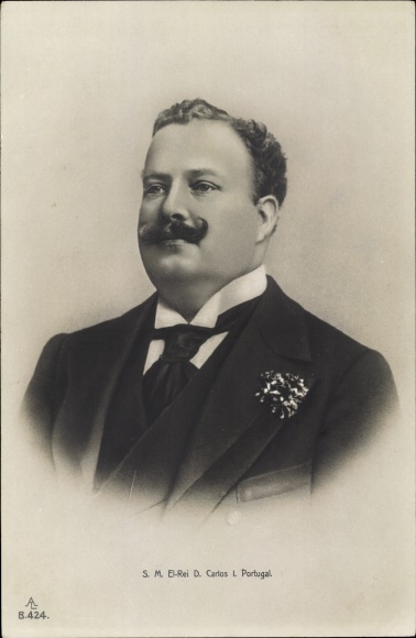Ak König Carlos I. von Portugal, Don Carlos I., Portrait