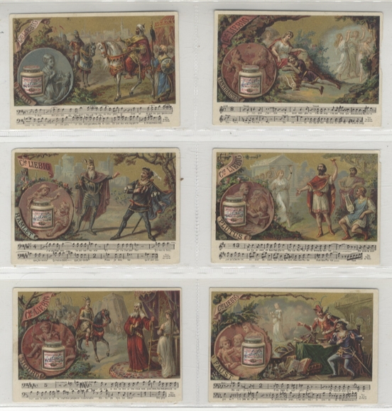 Liebig Pictures Series A 84 Opera Scenes I (with sheet music) 1884