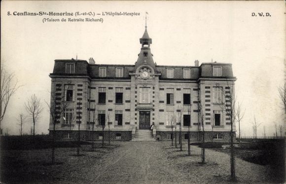 Ak Conflans-Sainte-Honorine Yvelines, L'Hopital-Hospice, Maison de Retraite Richard
