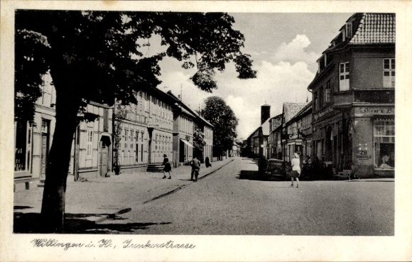 Ak Wittingen, Partie in der Junkerstraße, Apotheke