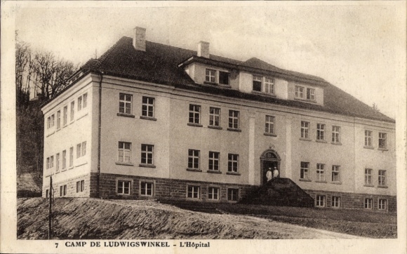 Postcard Ludwigswinkel in the Palatinate, Hospital