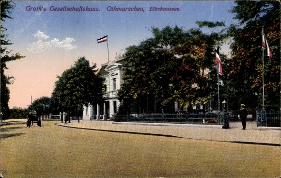 Postcard Hamburg Altona Othmarschen, Elbchaussee, Groths Gesellschaftshaus