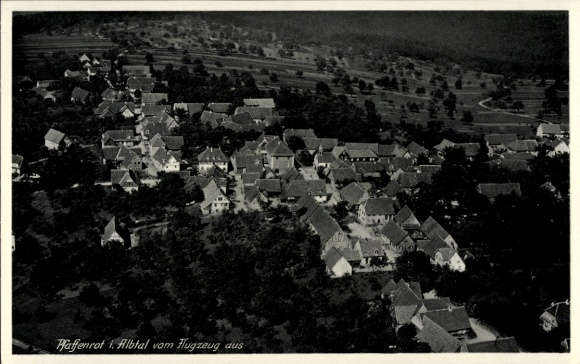 Postcard Pfaffenrot Marxzell in the Black Forest, aerial photograph