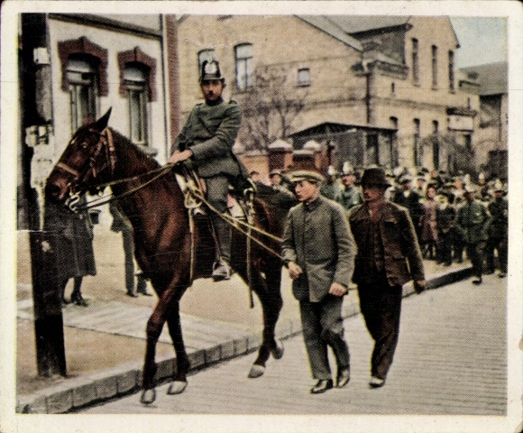 Collector's picture The post-war period No. 39, March 1921, fighting in Central Germany, looters, police