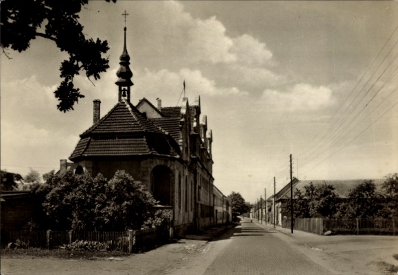 Ak Zahna, Feierabendheim Hospital, Jüterboger Straße