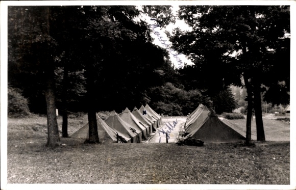 Postcard Hasselborn Waldsolms in Taunus Hessen, tents