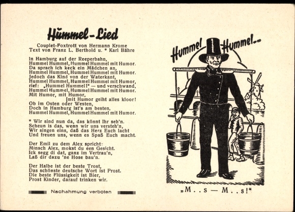 Song KP Hamburg, typy miast, Hummel Hummel z humorem, W Hamburgu na Reeperbahn