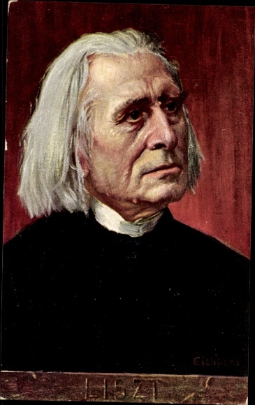 Artist Postcard Eichhorn, Composer Franz Liszt, Liszt Ferencz, portrait