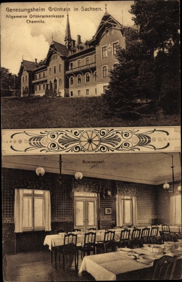 PC Grünhain in Saxony, convalescent home, general local health insurance fund Chemnitz, interior view