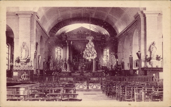 Ak Marly le Roi Yvelines, Kirche, Innenansicht