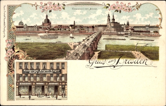 Litho Dresden, Gesamtansicht, Hamburger Engros-Lager