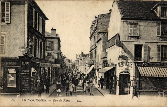 CPA Lion-sur-Mer Calvados, Rue de Parcs