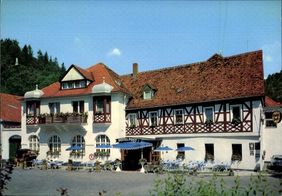 Postcard Wirsberg in the Fichtelgebirge, Hotel Post, owner H. Herrmann