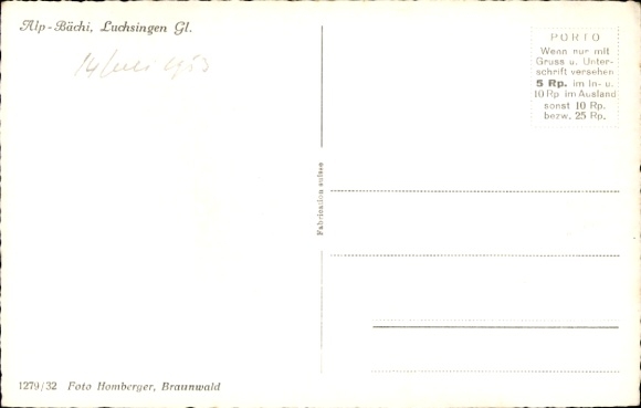 KP Luchsingen Canton Glarus Szwajcaria, Bächi Alp