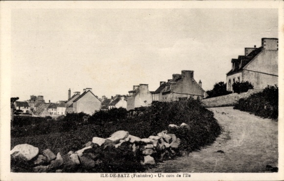 Postcard Île de Batz Finistère, A corner of the island