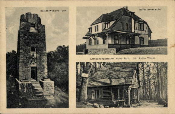 KP Kempenich w Eifel, Hotel Hohe Acht, Wieża Cesarza Wilhelma, stacja bufetowa