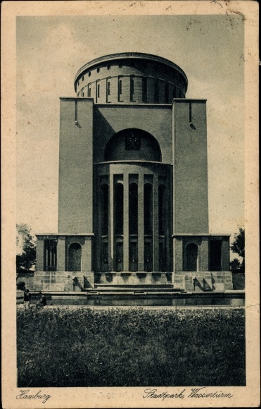 Ansichtkaart Hamburg Noord Winterhude, stadspark, watertoren