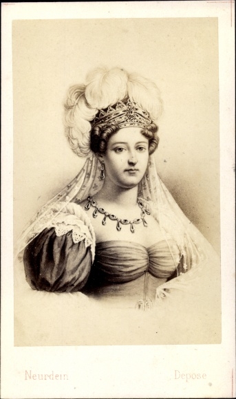 Carte de Visite Marie Thérèse Charlotte of France, Duchess of Angoulême