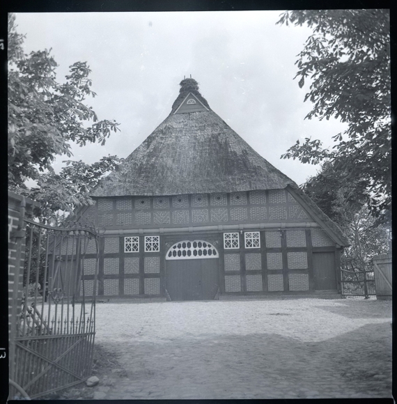 9 celluloid negatives Aschwarden Schwanewede in Lower Saxony, mill, house, forest