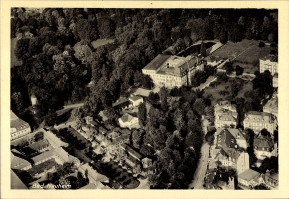 Postcard Bad Nauheim in Hesse, aerial photograph