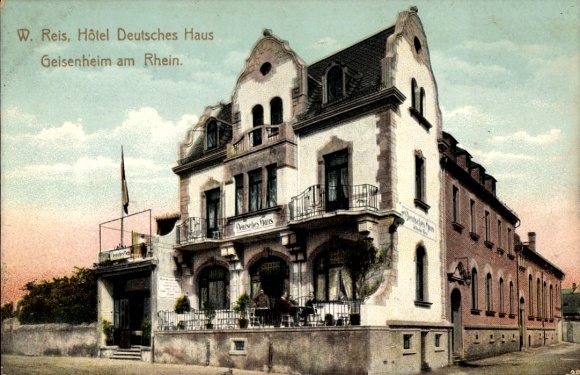 Postcard Geisenheim am Rhein Hesse, Hotel Deutsches Haus