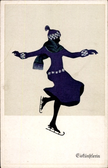 Paper cutting Postcard Graf, Marte, ice artist