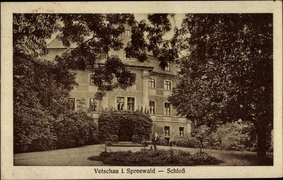 Postcard Vetschau im Spreewald, castle