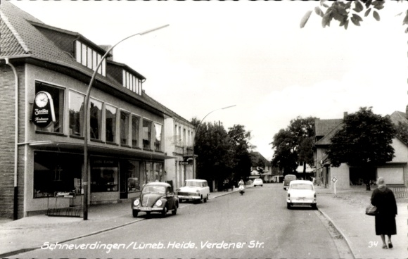 Postcard Schneverdingen in the Lüneburg Heath, Verdener Straße