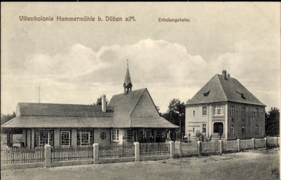Postcard Hammermühle Bad Düben an der Mulde Saxony, villa colony, rest home