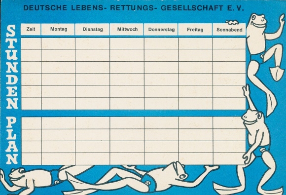 Schedule German Life Saving Society EV, Bathing Rules, Frogs