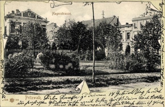 Postcard Pritzwalk in der Prignitz, Hagenstraße