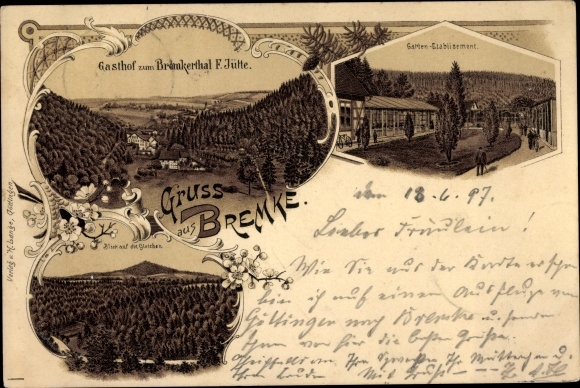 lito Bremke ta sama dzielnica Goettingen, Gasthof zum Bremkertal, panorama miejsca