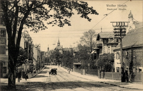 Ak Dresden Weißer Hirsch, Bautzner Straße