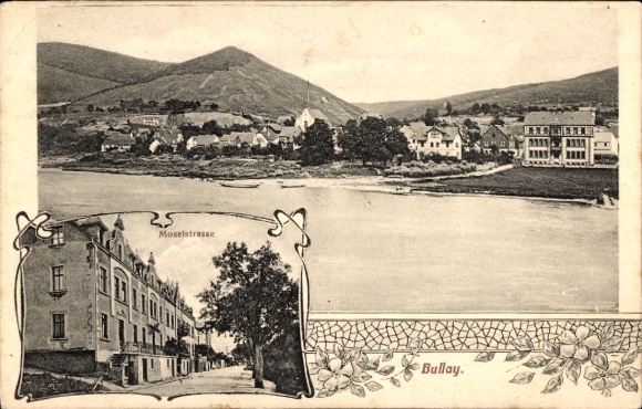 Ak Bullay aan de Moezel, algemeen beeld, Moselstrasse