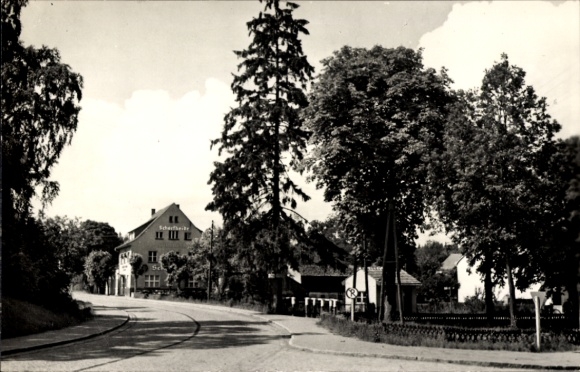 Postcard Eichhorst Schorfheide Barnim, street section at Werbellinsee