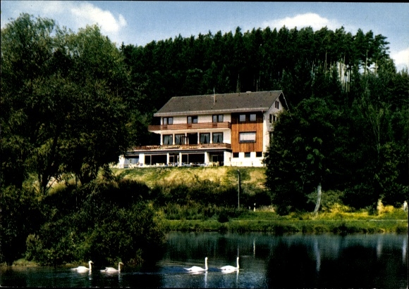 Postcard Ronshausen in Hesse, Hotel-Café-Restaurant Immensee, A. Ziegenbein