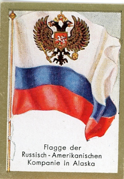 Afbeelding verzamelen historische vlaggen Afbeelding 200, vlag van de Russisch-Amerikaanse compagnie in Alaska