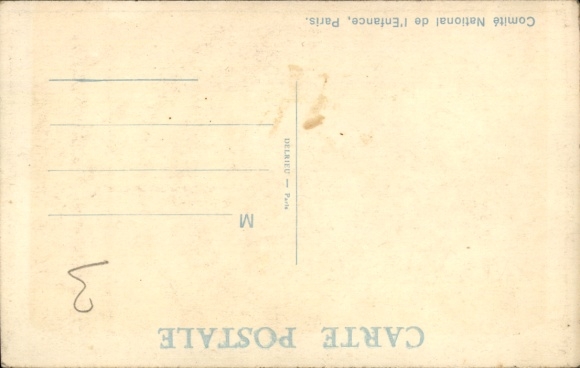 Song Artist Postcard Naly, Semaine Nationale de l'Enfance, Seemann, Il etait un petit navire