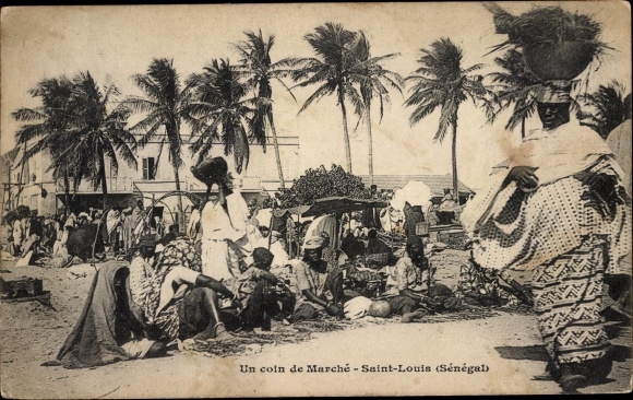 KP Saint Louis Senegal, Un coin de Marché, impreza targowa