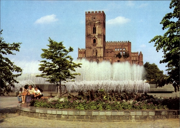 Postcard Frankfurt an der Oder, At the water games