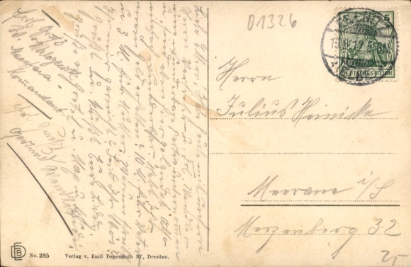 Postcard Dresden Pillnitz Elbe, steamship landing place