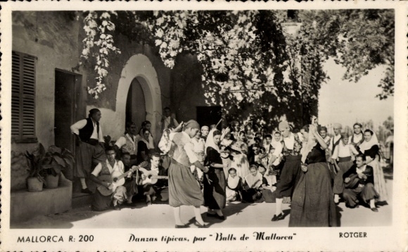 Ak Mallorca Balearische Inseln, Danzas tipicas, Balls de Mallorca, Volkstanz