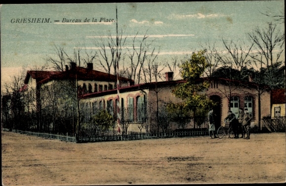 Postcard Griesheim near Darmstadt, Bureau de la Place
