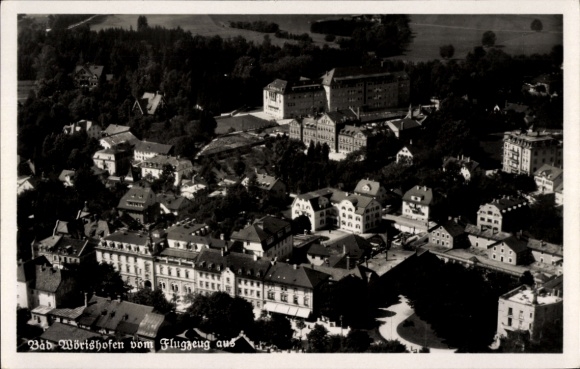 Postcard Bad Wörishofen in Unterallgäu, aerial photograph