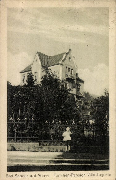 Ak Bad Soden Salmünster in Hessen, familiepension Villa Auguste