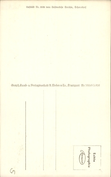 Postcard Stetten am kalten Markt, Lager Heuberg, aerial photograph