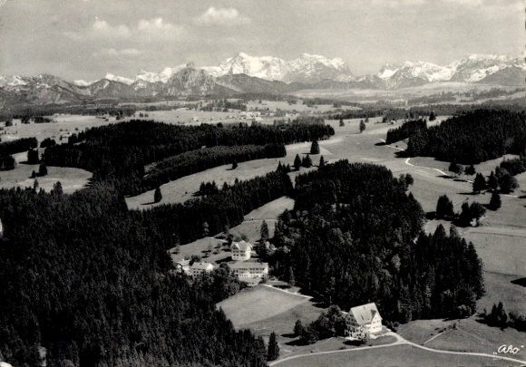 Ak Sulzbrunn Sulzberg im Oberallgäu, Fliegeraufnahme